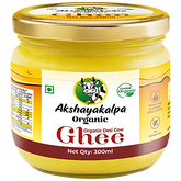 Akshayakalpa Organic Desi Cow Ghee - Rich Aroma, 300 ml Bottle